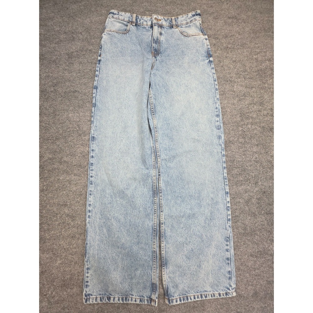 Sèzane Wide Leg Baggy Jeans Women's 40 (8) Light Wash Denim